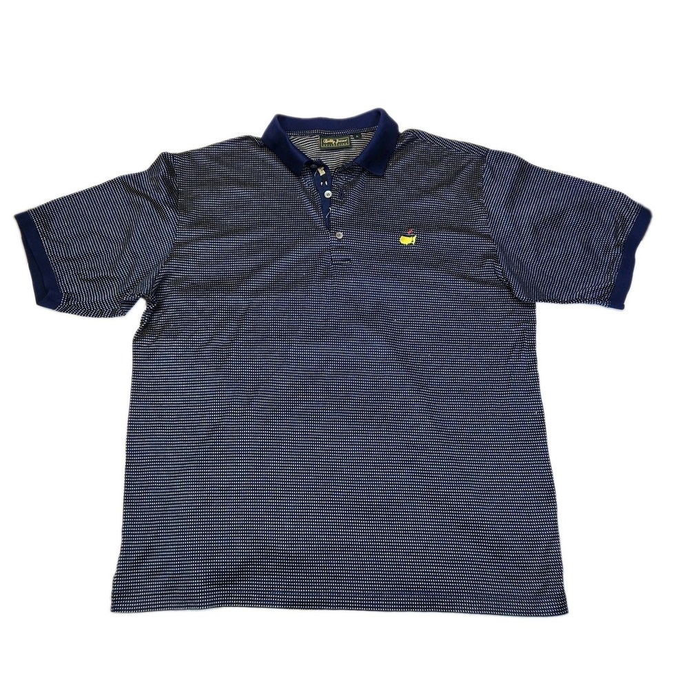 Vintage Bobby Jones Masters Augusta National Polo Shirt Men's L Italy Cotton